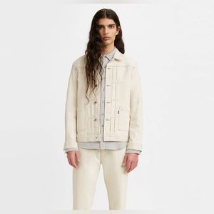 Levis Made and Crafted Off-White Denim Jacket in Excellent Condition